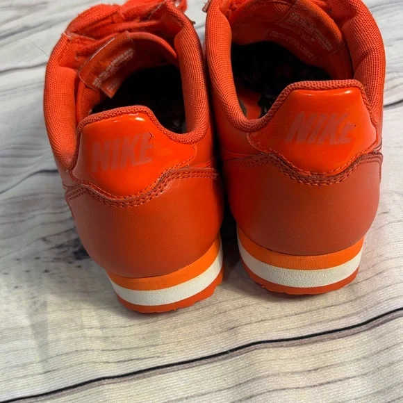 Nike Cortez Sneakers Retro Orange VTG Style Size 9 Women’s Tennis Shoes - Picture 5 of 16